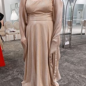 NWT Gold David's Bridal prom dress size 20